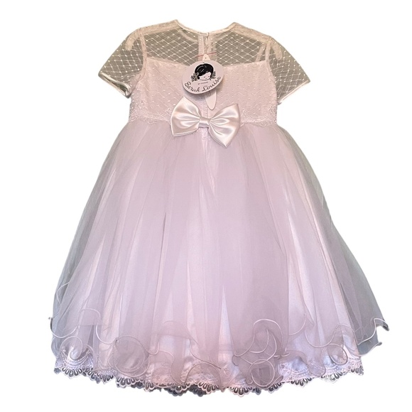NWT Sarah Louise Formal Wedding Flower Girl Communion Easter Dress Size 3T - Picture 12 of 13